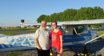 Danielle Price. First Solo FLights, May 16, 2017.